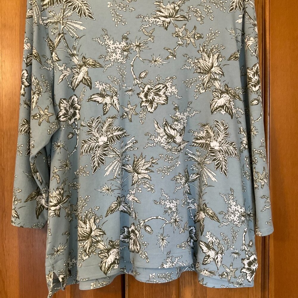 J Jill Women's 3/4 Sleeve Cotton Blend Super Soft Tee - Size XL - Picture 2 of 6